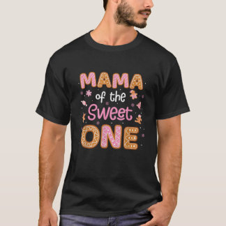 Camiseta Mamá De Los Dulces Un Gingerbread Primer Cumpleaño