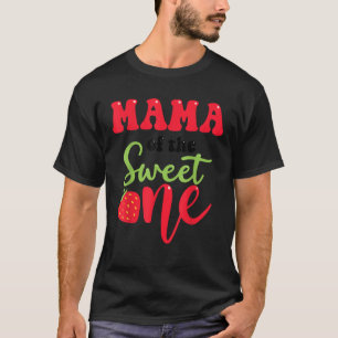 Camiseta Mamá de los dulces Un primer nacimiento de fresa