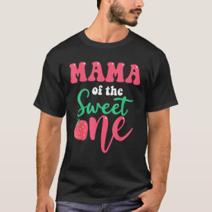 Camiseta Mamá de los dulces Un primer nacimiento de fresa