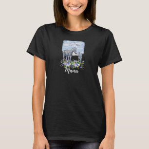 Camiseta Mamá De Mamá Zebra Nueva Mamá Corta Para Madres
