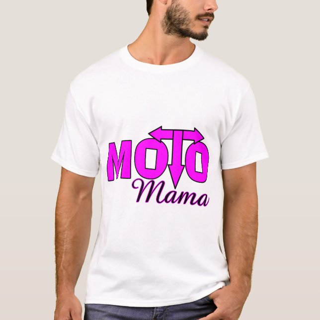 Camiseta Mamá de Moto (Anverso)