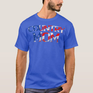 Camiseta Mama de música country femenina bandera americana