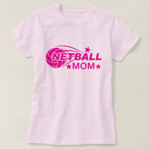 Camiseta Mamá de Netball Rosa