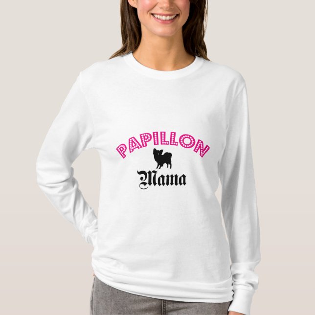 Camiseta Mamá de Papillon (Anverso)