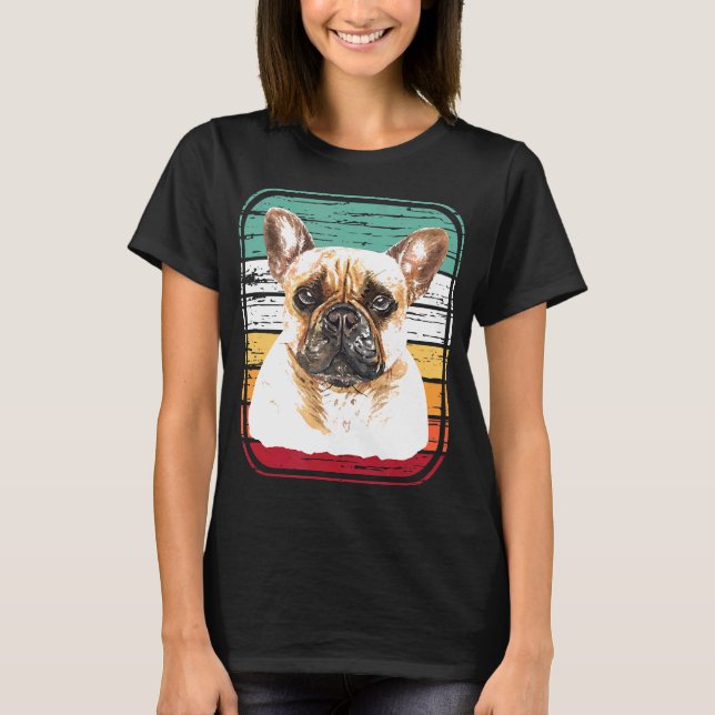 Camiseta Mamá De Perro Bulldog Francesa O Papá Aman A Los P (Anverso)
