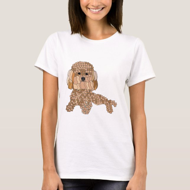 Camiseta Mamá de Perro Caniche (Anverso)
