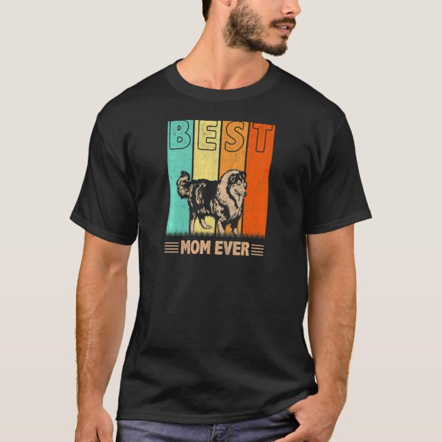 Camiseta Mamá de Perro Collie más tosca nunca mamá gráfica (Anverso)