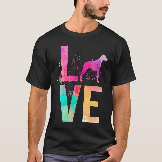 Camiseta Mamá de Perro Colorido Rhodesian Ridgeback (Anverso)
