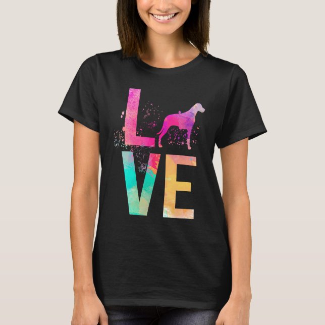 Camiseta Mamá de Perro Colorido  Rhodesian Ridgeback (Anverso)
