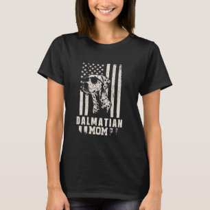 Camiseta Mamá de perro dálmata: regalos de bandera estadoun