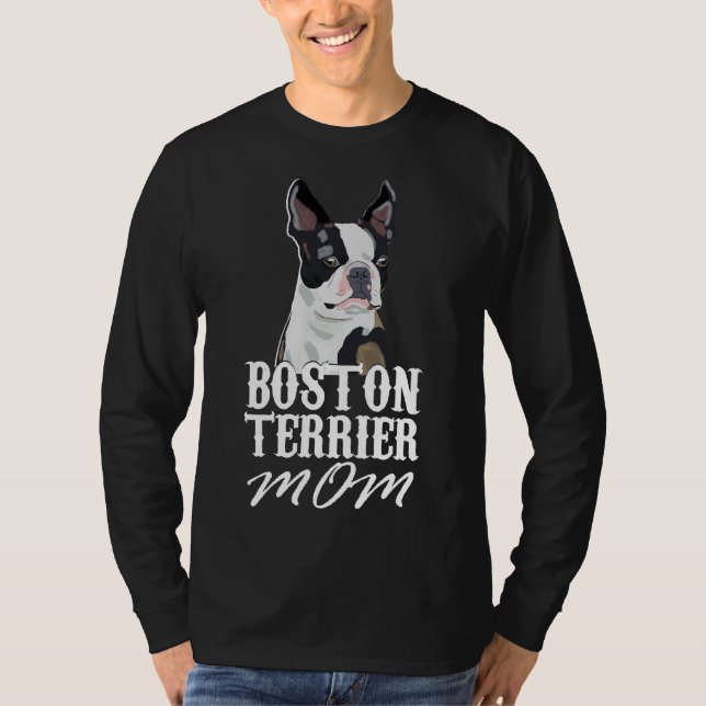 Camiseta Mamá de perro de Boston Terrier Fop (Anverso)
