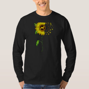 Camiseta Mamá de perro de girasol de Schnauzer Mom en minia