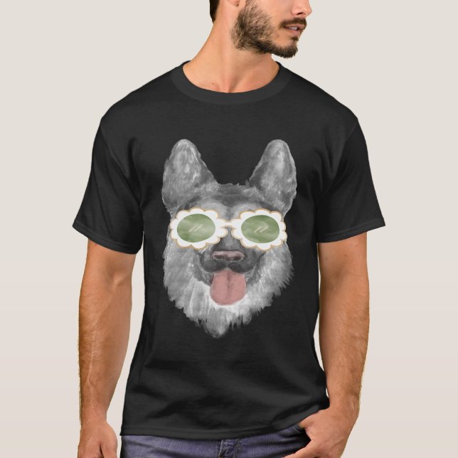 Camiseta Mamá de perro de pastor alemán (Anverso)