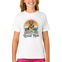 Mamá de perro de rescate de pastor alemán