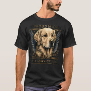 Camiseta Mamá de perro de servicio orgulloso de Goldenretri