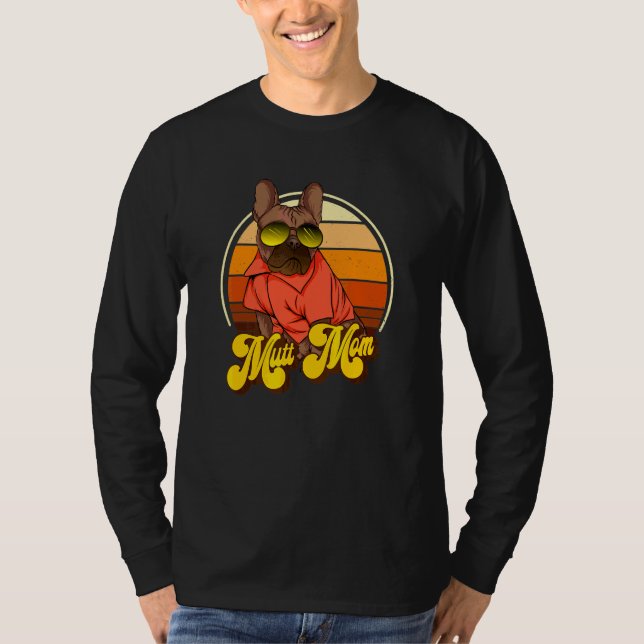 Camiseta Mamá de perro divertido (Anverso)