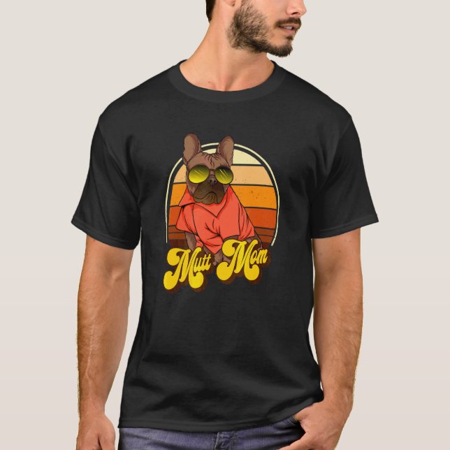 Camiseta Mamá de perro divertido (Anverso)