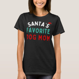 Camiseta Mamá de perro favorita de Santa Claus, curiosa per