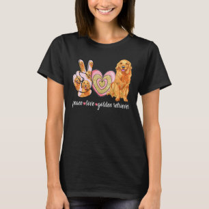 Camiseta Mamá de perro lindo Día de la Madre Paz Amor Retr
