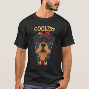 Camiseta Mamá de perro más fría, yo, la madre de rottweiler