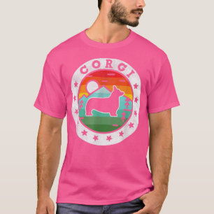 Camiseta Mamá de perro retro de Corgi vintage
