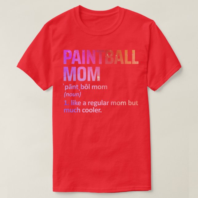 Camiseta mamá de pintura (Diseño del anverso)
