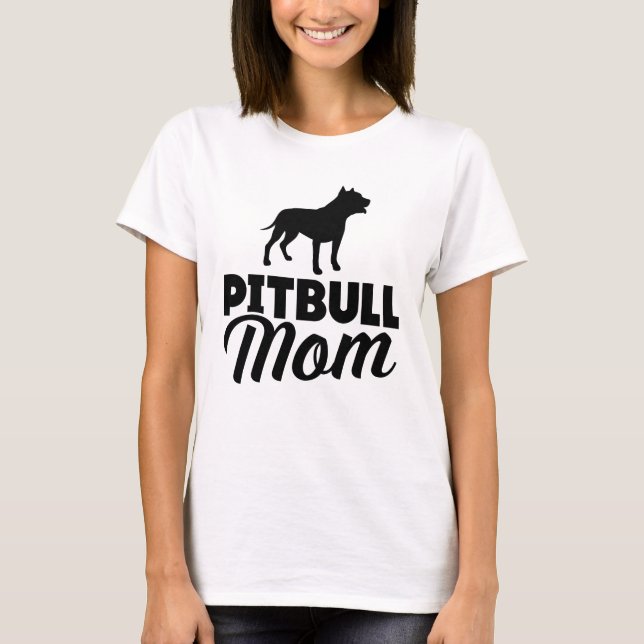 Camiseta Mamá de Pitbull (Anverso)