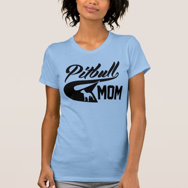 Camiseta Mamá de Pitbull (Anverso)