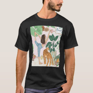 Camiseta Mamá de Planta Señora Gata Paz Amor Yoga Mujeres