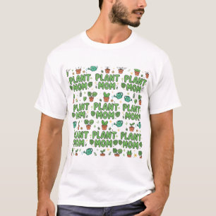 Camiseta Mamá de Plantas Tipografía Divertida Regalo de Pla