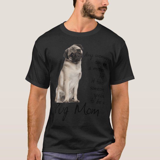 Camiseta Mamá de Pug (Anverso)