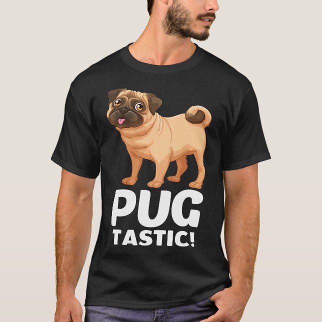 Camiseta Mamá de pug cachorro perro papá regalo Damas de pe (Anverso)