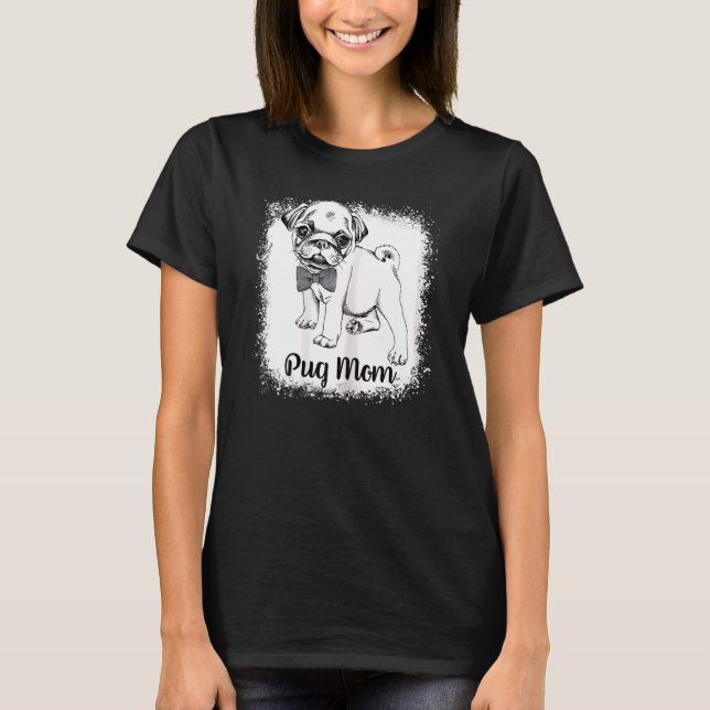 Camiseta Mamá de pug con leche crujiente (Anverso)