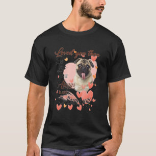 Camiseta Mamá de pug cutto corazón de perro amante del Día 