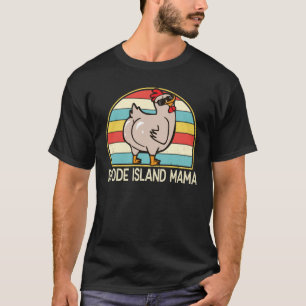 Camiseta Mamá de Rhode Island Linda Mamá Pollo Granjera par