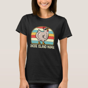 Camiseta Mamá de Rhode Island Linda Mamá Pollo Granjera par