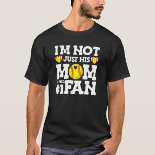 Camiseta Mamá de Softball no soy solo su mamá, soy su númer