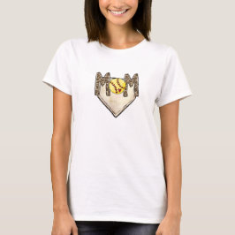 Camiseta Mamá de sóftbol / Día de juego de mamá de sóftbol