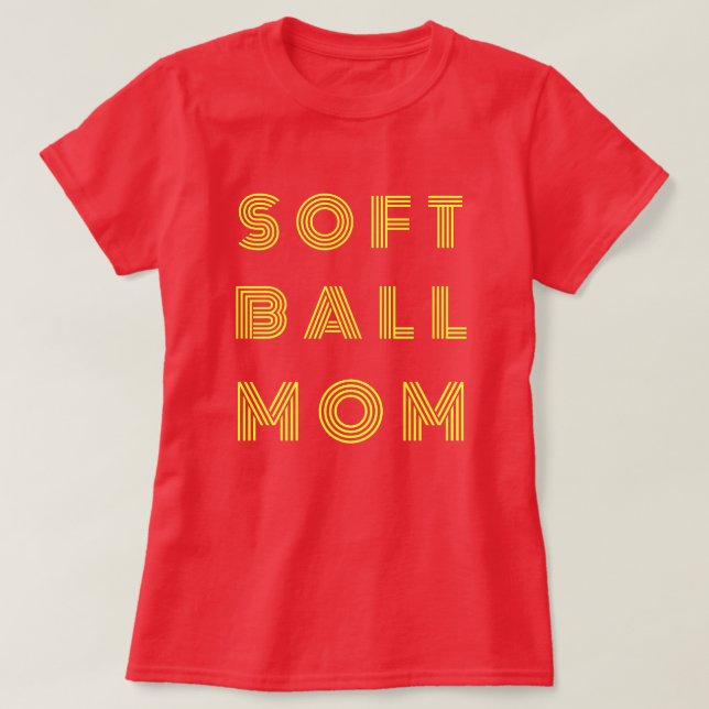 Camiseta Mamá de Softbol | Día de partida | Sofball Mama Bl (Diseño del anverso)