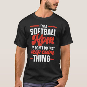 Camiseta Mamá de sóftbol Jugadora de sóftbol Lanzadora Rece
