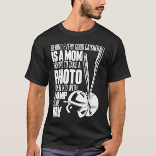 Camiseta Mamá de Sóftbol Lanzador Receptor  Bateador Sóftbo