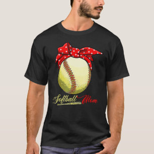 Camiseta Mamá de sóftbol mujer lanzadora receptora chicas  