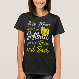 Camiseta Mamá de sóftbol mujer lanzadora receptora chicas 2