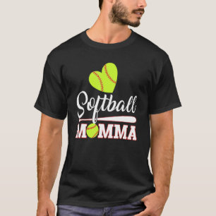 Camiseta Mamá de Sóftbol Receptora Lanzadora Día de las Mad