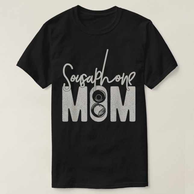 Camiseta Mamá de Sousaphone marchando en banda regalo para  (Diseño del anverso)