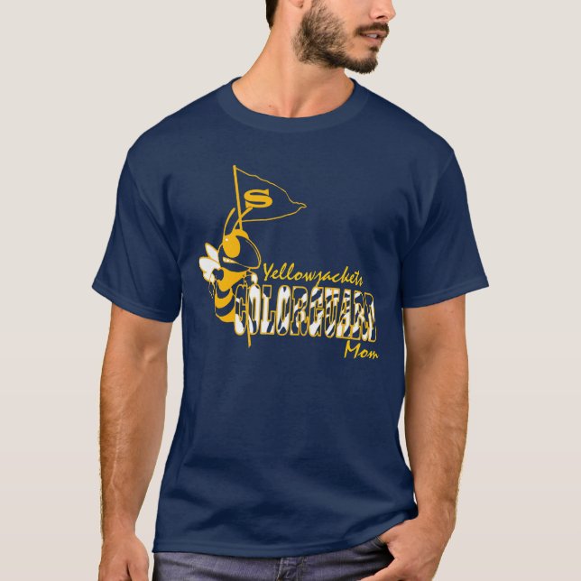 Camiseta Mamá de Stephenville Yellowjackets Colorguard (Anverso)