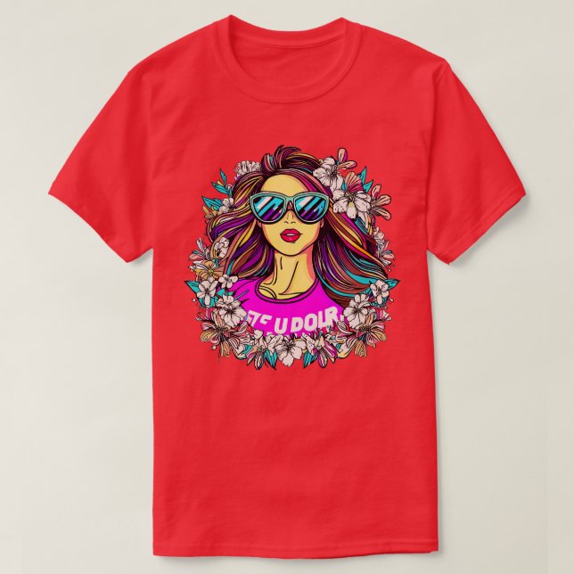 Camiseta Mamá de streaming increíblemente hermosa (Diseño del anverso)