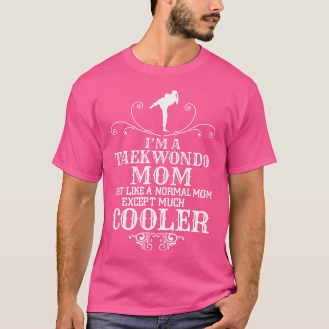 Camiseta Mamá de Taekwondo excepto mucha pelea de artes mar (Anverso)