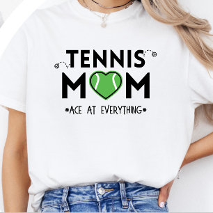 Camiseta Mamá de tenista: As en todo - Pelota de tenis con 