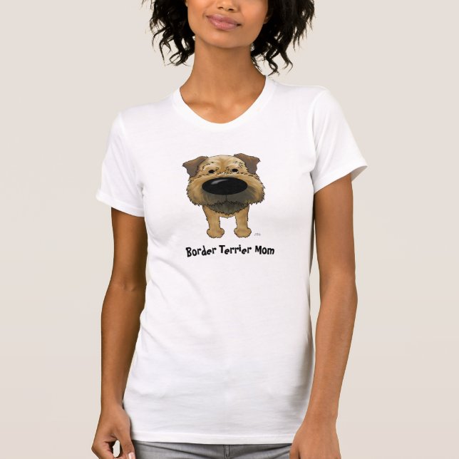 Camiseta Mamá de Terrier de frontera (Anverso)